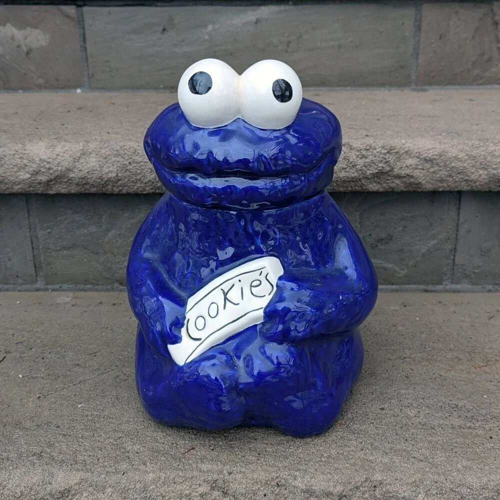 Cookie Monster Vintage Ceramic Cookie Jar